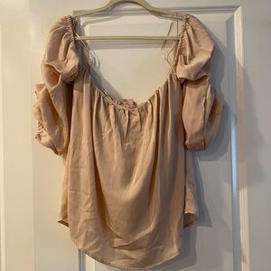 Off the Shoulder Pink Top from local boutique